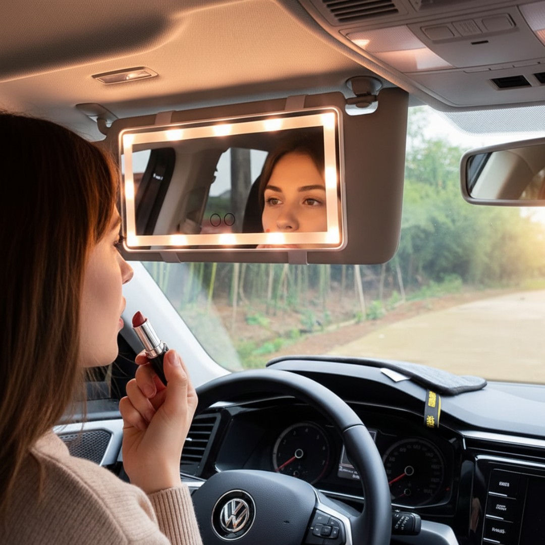 Oglinda LED pentru machiaj in masina - Scrollnest RO